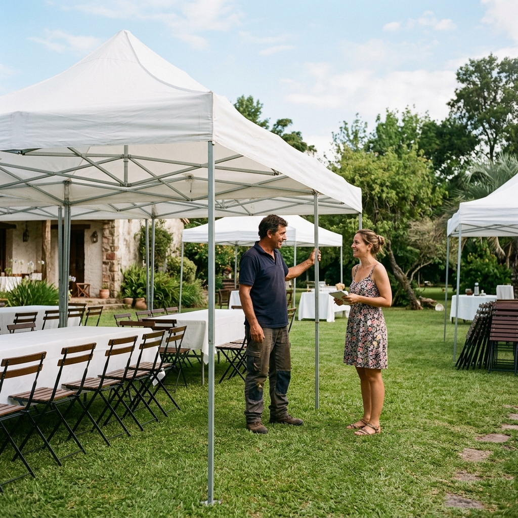 Alquiler de carpas, toldos y mobiliario para eventos en Uruguay